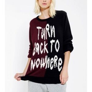 Insight Women’s Turn Back To Nowhere Colorblock‎ Sweater Size 4 NWT